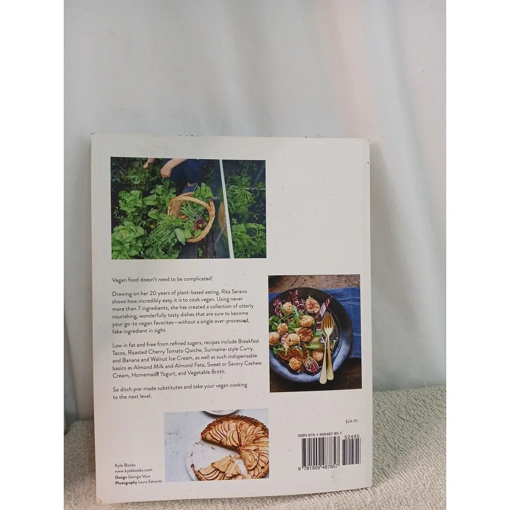 BOOK Vegan 7‎ Delicious Plant-Based Recipes 7 Ingredients or Fewer  RITA SERANO - Picture 2 of 6